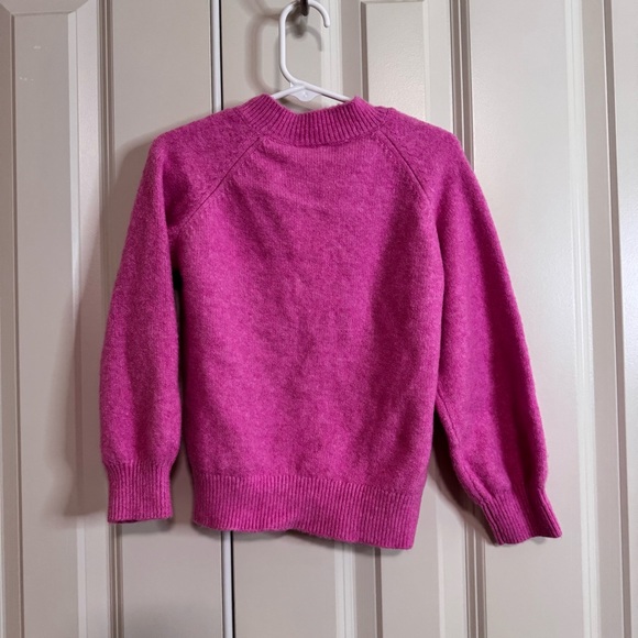 NWT Zara Girls Pink Fuzzy Sweater, size 4-5 - Picture 1 of 3